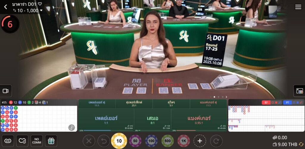 อ่านเค้าไพ่ baccarat huc99